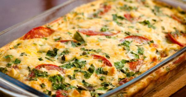 Zucchini Tomato Breakfast Bake