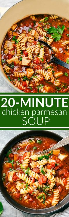20-Minute Chicken Parmesan Soup