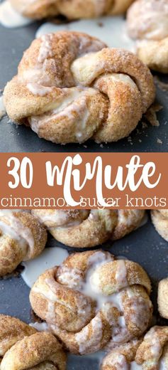 30 Minute Cinnamon Sugar Knots