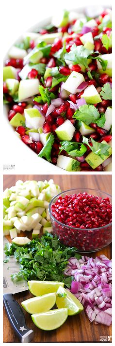 5-Ingredient Pear Pomegranate Salsa