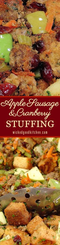 5-Star Sausage Apple and Cranberry Stuffing