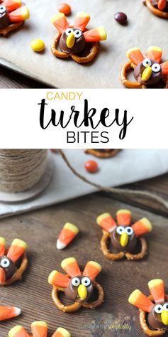 Adorable Candy Pretzel Turkey Bites