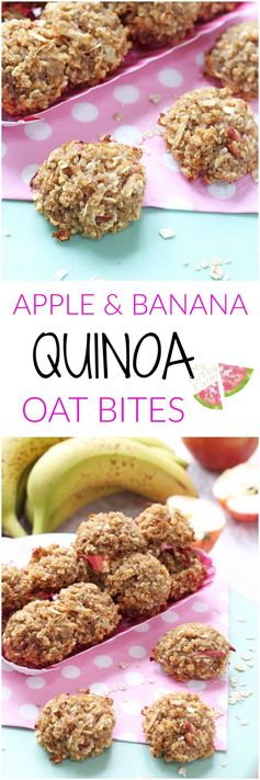 Apple & Banana Quinoa Oat Bites