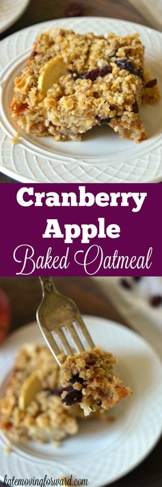 Apple Cranberry Baked Oatmeal