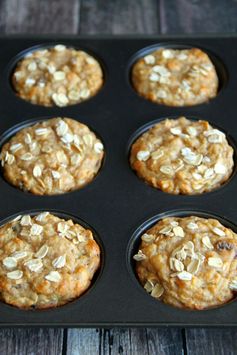 Apple Oat Greek Yogurt Muffins