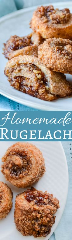 Apricot and Strawberry Rugelach