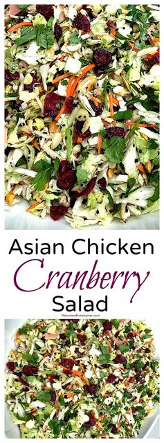 Asian Chicken Cranberry Salad