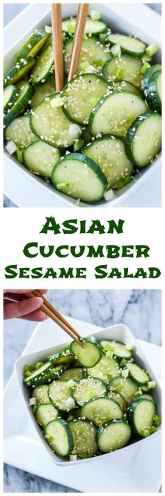 Asian Cucumber Sesame Salad