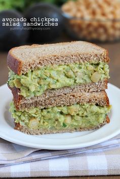 Avocado Chickpea Salad Sandwiches