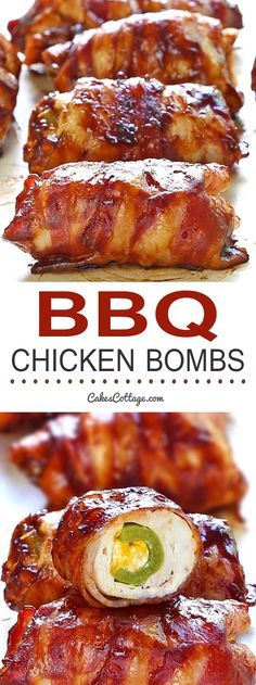 Bacon BBQ Chicken Bombs