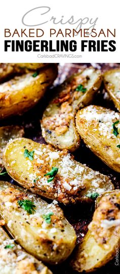 Baked Parmesan Fingerling Potato Fries