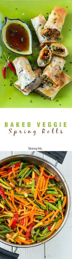 Baked Vegetable Spring Rolls