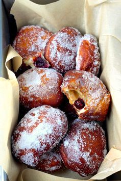 Bakery Style Peanut Butter and Jelly Doughnuts