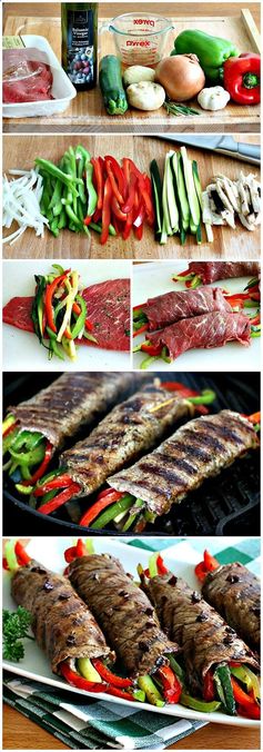 Balsamic-Glazed Steak Rolls