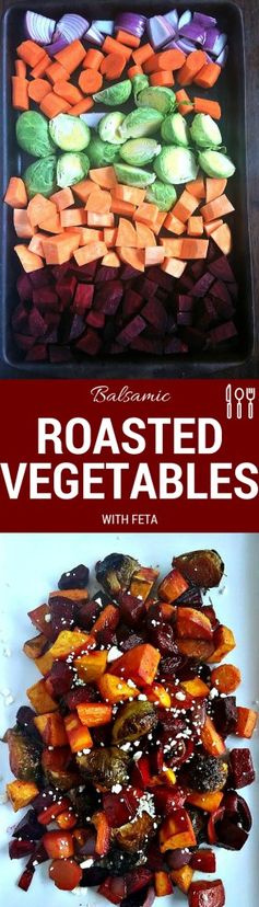 Balsamic Roasted Vegetables with Feta