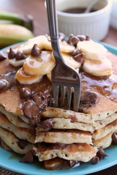 Banana Chocolate Chip Pancakes