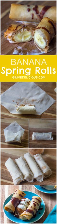 Banana Spring Rolls