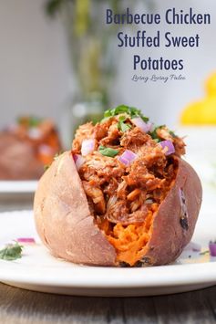 Barbecue Chicken Stuffed Sweet Potatoes