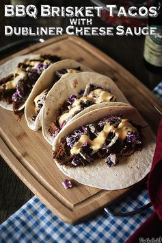 BBQ Brisket Tacos with Dubliner Cheese Sauce