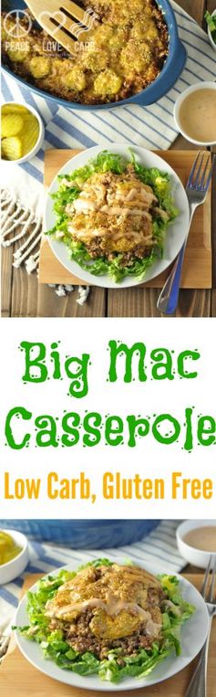 Big Mac Casserole - Low Carb, Gluten Free