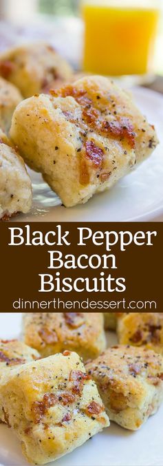 Black Pepper Bacon Biscuits