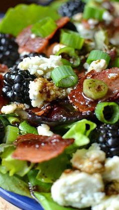 Blackberry, Bacon & Blue Cheese Salad