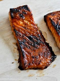 Bourbon Glazed Salmon
