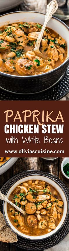 Brazilian Paprika Chicken Stew with White Beans