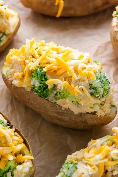 Broccoli and Cheddar Twice-Baked Potatoes