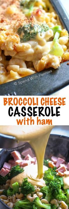 Broccoli Cheese Casserole with Ham