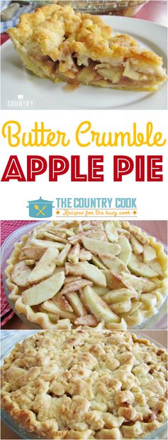 Butter Crumble Apple Pie