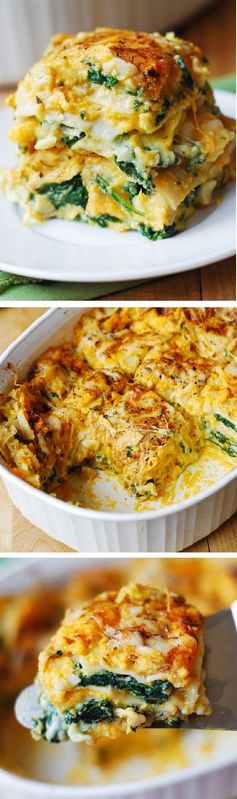 Butternut Squash and Spinach Lasagna
