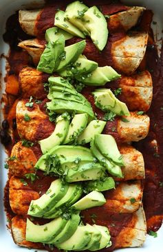 Butternut Squash Black Bean Enchiladas