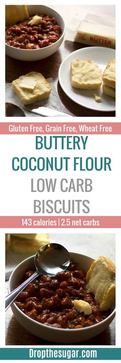 Buttery Coconut Flour Low Carb Biscuits
