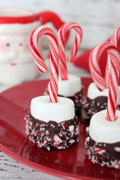 Candy Cane Marshmallows for Your Hot Cocoa