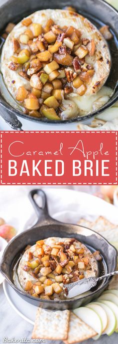 Caramel Apple Baked Brie