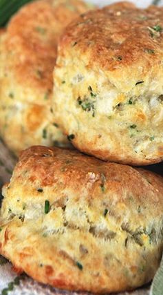 Cheese and Chive Sourdough Biscuits