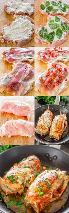 Cheese and Prosciutto Stuffed Chicken Breasts