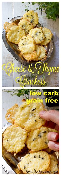 Cheese Thyme Crackers (gluten free / low carb