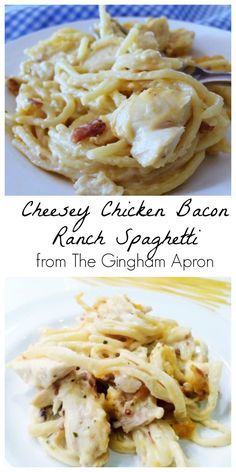 Cheesy Chicken Bacon Ranch Spaghetti