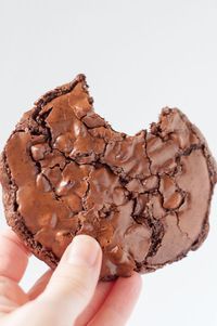 Chewy, Fudgy Flourless Chocolate Cookies