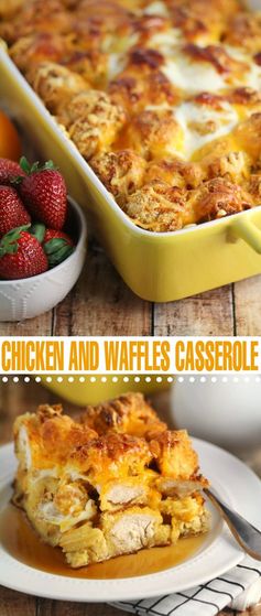 Chicken and Waffles Casserole