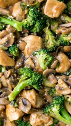 Chicken Broccoli and Mushroom Stir Fry