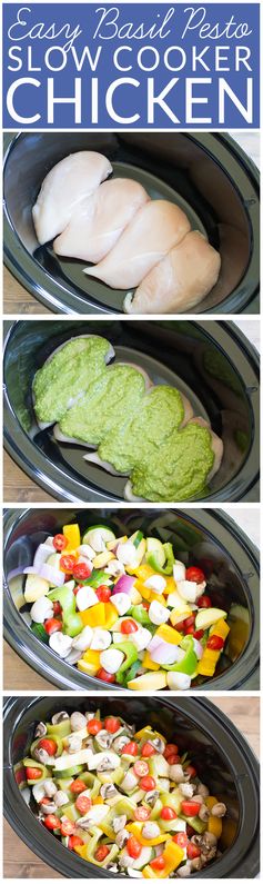 Chicken Pesto Pasta Easy Crockpot