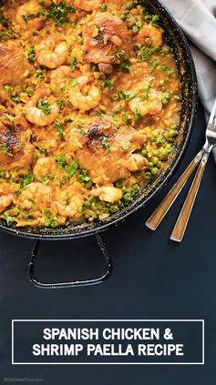 Chicken Thighs and Shrimp Paella