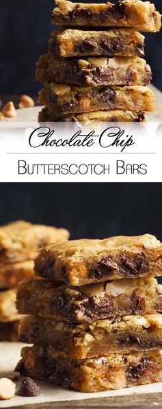 Chocolate Chip Butterscotch Bars