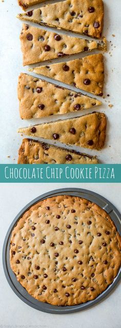 Chocolate Chip Cookie Pizza