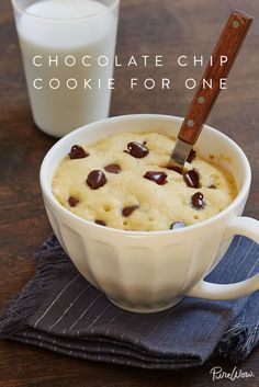 Chocolate-Chip Mug Cookie for One