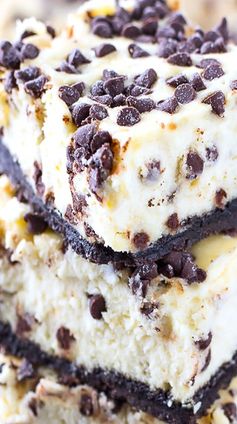 Chocolate Chip Oreo Cheesecake Bars