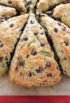 Chocolate Chip Zucchini Scones